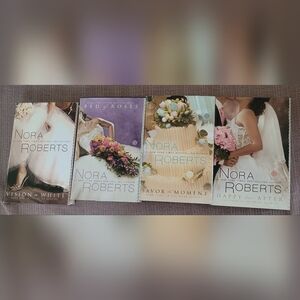 (4) Nora Roberts book set, Vision Wedding Planner Company - LOT
